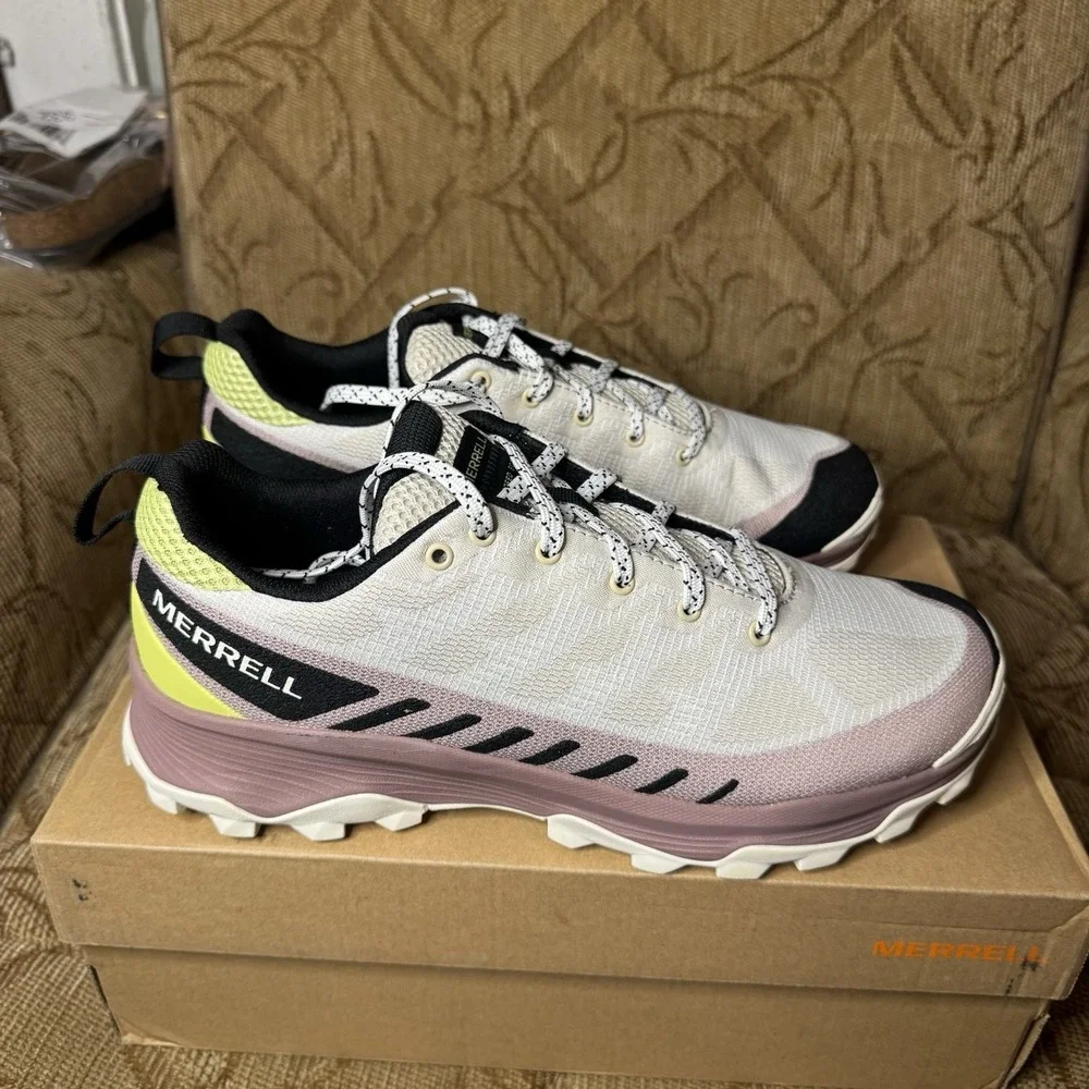 Merrell Speed Eco‎ Waterproof Hiking Shoe-Oyster Burlwood Color-Women's 11 Nice!